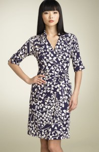 Dian Von Furstenberg Fuller Silk Wrap Dress